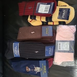 Polo Ralph Lauren Socks 9 pairs multiple colors